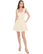 Hip Flounce Square Neck Mini Dress