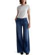 Pleated Stella Wide Leg Palazzo in Provence