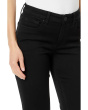 Kelsey Petite Mid-Rise Ankle Flare - Inset in Black