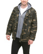 Levi's Men's Washed Cotton Hooded Military Jacket