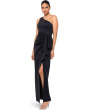 Long Scuba One Shoulder Ruffle