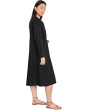 Organic Linen Mandarin Collar Dress