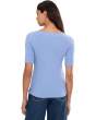 Stretch Cotton Boatneck Tee