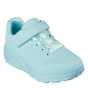 Skechers Кроссовки для девочек с низким верхом на шнуровке из дюралевой кожи и металлическим каблуком