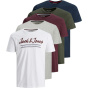 Jack and Jones Мужская футболка с коротким рукавом из 5 упаковок