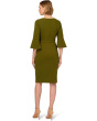 Twist Crepe Short Dress