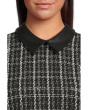 Sleeveless Tweed Sheath With Collar