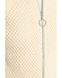 Zip Front Mesh Cardigan