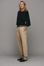 Zara Брюки ЧИНОС с плетеным ПОЯСОМ верблюжьего цвета