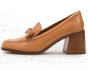 Deco Bow Patent Leather Heeled Loafers