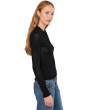 Snowy Lace Stitch Melody Collar Long Sleeve Top