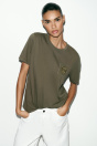 Zara Футболка С ЧЕТВЕРОСТИШИЯМИ В РАЗМЫТОМ ВИДЕ 507744707-500-2