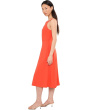 Scuba Crepe Square Neck A-Line Dress