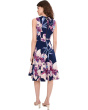 Sleeveless Floral Fit And Flare