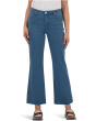 Kelsey High Rise Fab Ab Ankle Flare With Raw Hem