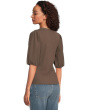 Mixy V Neck Puff Tee