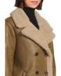 Faux Shearling Peacoat