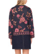 Floral Jacquard Long Sleeve Crew
