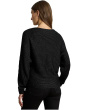 Petite Metallic Rib-Knit Dolman-Sleeve Sweater