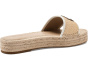 Polly Leather-Trim Raffia Espadrille