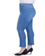 Plus Size Billie Mini Bootcut Fray Hem Ankle Jeans