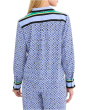 Petite Mosaic Trimmed Shirt