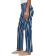 Kelsey-High-Rise Ankle Flare With Patch Pocket in Indigo/White