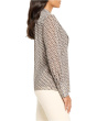 Abstract Dot Falling Chiffon Top