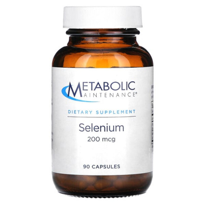 Metabolic Maintenance, селен, 200 мкг, 90 капсул