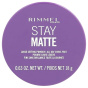 Rimmel London, Stay Matte, рассыпчатая пудра, оттенок 001 прозрачный, 18 г (0,63 унции)
