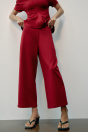 Zara ШИРОКИЕ БРЮКИ бордового цвета
