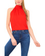 Sleeveless Halter Top With Back Bow