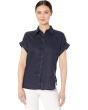 Linen Dolman-Sleeve Shirt