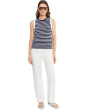 Harbor Pebble Cotton Stripe Tank