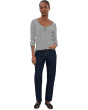 Petite Button Sleeve Henley Knit Top