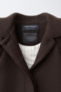 Zara ПАЛЬТО ИЗ ТКАНИ MANTECO С ШЕРСТЬЮ коричневого цвета