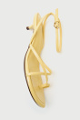 Zara САНДАЛИИ НА КАБЛУКАХ С ЖЕЛТЫМИ РЕМЕШКАМИ