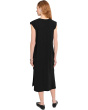 Cap Sleeve Column Dress with Side Slits