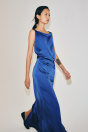 Zara АТЛАСНОЕ ПЛАТЬЕ С ДРАПИРОВКОЙ ZW COLLECTION BL?ulich