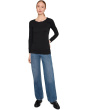 Long Sleeve Twisted Scoopneck Tee