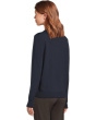 Modal Knits - Button Front Cardigan with Double Layer Neck Detail