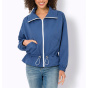 Outdoorjacke m. Tunnelzug in der Taille, jeansblau