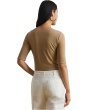 Petite Stretch Cotton Boatneck Tee
