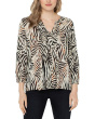 3/4 Sleeve Peasant Top with Pin Tucks