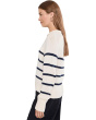 Coral Striped Pullover
