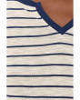 Nzt Elbow Sleeve Stripe Notch Tee