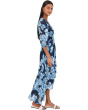 3/4 Sleeve Floral Chiffon Maxi