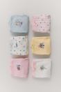 Zara 1 1/2-6 ЛЕТ/6 упаковок трусиков циркового цвета