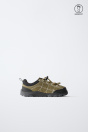 Zara КОЖАНЫЕ КРОССОВКИ BAREFOOT-КРОССОВКИ цвета хаки