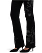 Marilyn Straight Embroidery Jeans in Black Rinse